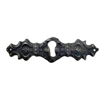 Antika Tarz Dekoratif Pirinç Anahtar Ağızlığı - 28x104mm, Oksit Çok Renkli