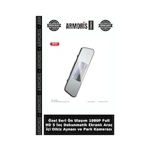 Özel Seri Ön Ulaşım 1080p Full Hd 5 İnç Dokunmatik Ekranlı Araç İçi Dikiz Aynası Ve Park Kamerası
