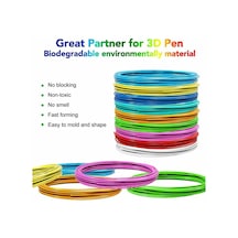 3 M/rulo 1.75mm 3d Baskı Kalem Filament Yedekler Kalem 10/20 Renk Yaratıcı Hobiler Pla Plastik Doodle 3m X 20 Colors Total 60m