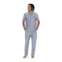 U.S. Polo Assn. U.s Polo Assn. 18913 Erkek Kısa Kollu Gömlek Pijama Takımı-lacivert Lacivert