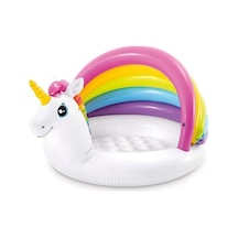 57113 Unicorn Şekilli Şişme Taban Gölgelikli Havuz 127 Cm