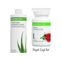 Herbalife Mega Paket. 3 Herbal Aloe Içecek 473 Ml. 3 Bitkisel Konsantre Çay 100 G. Klasik.