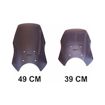 GP Kompozit Royal Enfield Himalayan 2024 Uyumlu Ön Cam Füme 49 cm
