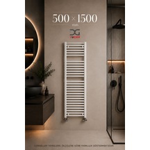 500X1500 Beyaz Havlupan 21 Borulu Banyo Havlupanı