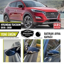 Hyundai Tucson 2018-2020 Uyumlu Batman Yarasa Ayna Kapağı Piano Black ABS Plastik (00) (ŞüsCarOto Aksesuar)