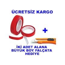 Çift Taraflı Montaj Bantı Silikonlu Şeffaf Tape 10 MM x 5mt