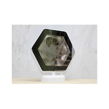 5 Adet Ledli Sihirli Ayna Çerçeveli Makyaj Aynası, Led Mirror, Magic Mirror 23 22 Cm Sarı