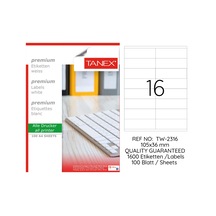 Tanex Tw-2316 105X36 MM Laser Etiket 100 Ad.