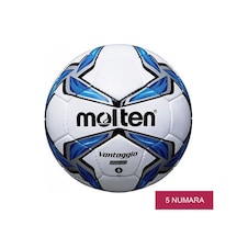 Molten Futbol Topu Halı Saha Çim Parlak Pu Deri Futbol Topu F4V28 4-Beyaz