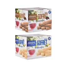 Aktürk Gofret Kakaolu Ve Vanilyalı 800 Gr 2 Li Paket