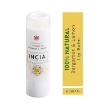 Incıa%100 Doğal Dudak Besleyici Bergamot &amp Limon Bitkisel Nemlendirici Dudak Bakım Kremi 6 Gr