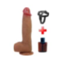 Odins Shop Belden Bağlamalı 25,5 Cm Realistik Vantuzlu Dildo - Mendel