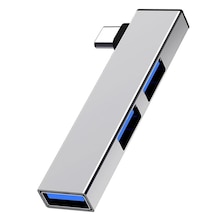 Alfais 6014 Usb Type C 3.0 Hub 3 Portlu Çoklayıcı Çoğaltıcı Dönüştürücü Çevirici Adaptör