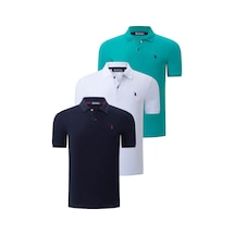 Üçlü Set T8561 Dewberry Erkek T-shırt-lacivert-beyaz-açık Yeşil