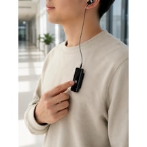 Taşınabilir Klipsli Bluetooth Kulaklık Kısa Kablolu Günlük Kullanım