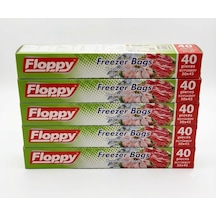 Şeylişeyler - Floppy Büyük Boy Buzdolabı Poşeti 40x50 Cm Kilitsiz - 5 Paket 200 Adet