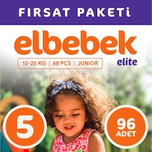 Elbebek Elite Bebek Bezi 5 Numara Junior Fırsat Paketi 96 Adet 2'li