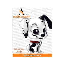 Dalmaçyalı Köpek Charm Patch Gümüş Kaplama