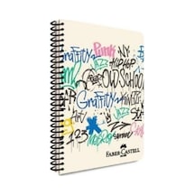 Faber Castell Pp Kapak Grafiti Spiralli Defter 80 Yp Kareli 5075 000428-grafiti