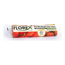 Florex Büzgülü Çilek Kokulu Orta Boy Çöp Torbası 25 Adet Kırmızı 55 x 60 CM