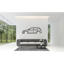 Volkswagen Golf 7 Gtı Duvar Süsü Tablo Dekorasyonu 2d 45-50cm