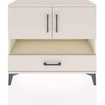 Arges Şifonyer 3 Raflı Tek Çekmeceli 2 Kapaklı 88x30x80 Aytaşı-aytaşı Aytası