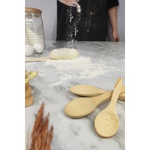 Digithome 5 Parça Doğal Ahşap Mutfak Gereçleri Ve Hamur Seti - Sml001