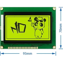 2.9 Inch 12864b V2.0 Yeşil Glcd Modül Spi 5v 128x64 Pixel Grafik Lcd Display Ekran
