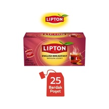 Lipton English Breakfast Siyah Bardak Poşet Çay 25li