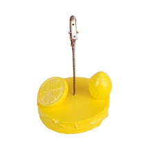 El Yapımı Limon Objeli Kağıt Ve Not Tutacağı.
