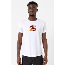 25 Aslan Beyaz Erkek Bisikletyaka Tshirt Çok Renkli