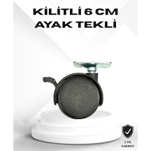 Kilitli 6 Cm Masa Ayağı Tekli Döner Tekerlek