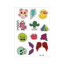 A4 Sticker 133 Tek Paket Çoklu Sticker Standart