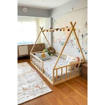 Loolpi Home Ayaksız Çadır Çatı Montessori Bebek ve Çocuk Karyolası
