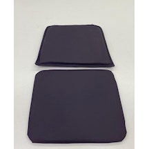 Knsz minder seti 1 li zng&mğr&uslu mor suni deri tel bar sandalyesi oturma ve sırt minderi set