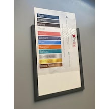 10 Adet A4 Antrasit Belge Sertifika Çerçevesi Föylük