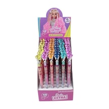 Dolphin Jel Kalem Barbie Taşlı 6 Renk B-170 Çok Renkli