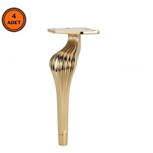 4 Adet Ottoman Lüx Metal Ayak 16 Cm Altın Mobilya Koltuk Ayağı
