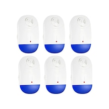 6'lı Paket Elektronik Kovucu Fişli Kovucu Fareler Sivrisinek Karıncalar Örümcekler Hamam Böcekleri Ac90v-240v Ab Fişi