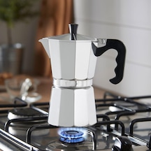 9 Fincanlık Retro Tasarım Alüminyum Moka Pot - Ocak Üstü Espresso Ve Filtre Kahve Demleyici