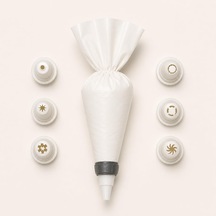 Dolly Krema Süsleme Seti Şırınga Formu Ve Krema Torbası Formu Varyasyonlu, Değiştirilebilir Uçlu, Pasta, Cupcake, Kurabiye, Tatlı Ve Dolgu Süsleme Aparatı Krema Torbası