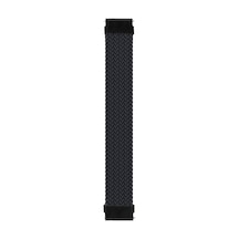 Microsonic Xiaomi Watch S3 Kordon, Large Size, 165mm Braided Solo Loop Band Siyah