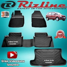 Ford Fusion 3D Paspas +Bagaj Havuzu Siyah 2002-2012 Arası Rizline N11.2691