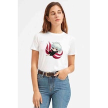 Anime Tokyo Ghoul Anteiku Baskılı Beyaz Kadın Tshirt (534307247)