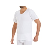 6 Lı Paket Yıldız Erkek Kısa Kollu Bisiklet Yaka Fanila Atlet 01 001