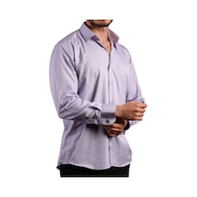 Dicotto Lila Rahat Kesim Micro Kumaş Kol Düğmeli Regular Fit Erkek Gömlek - 190-3 001