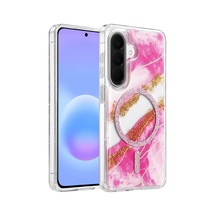 Onegif Samsung Galaxy Uyumlu , A57 5g Lotus Simli Magsafe Kapak - Pembe