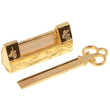 Suntek Vintage Bavul Bagaj Dolabı Çekmece Araç Kutusu Altın