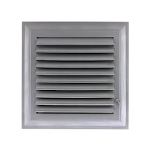 Menfez Banyo Wc Tuvalet Havalandırma Plastik Panjur Gri 45x65 Cm