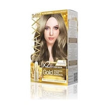 Maxx Deluxe Serisi 24k Altın Parçacıklı Serum İle 1 Kutu 2 X 50 Ml Ve Geliştiriciler Saç Boyası Küllü Açık Kumral 8.1